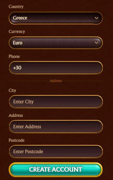 φόρμα εγγραφής amunra casino