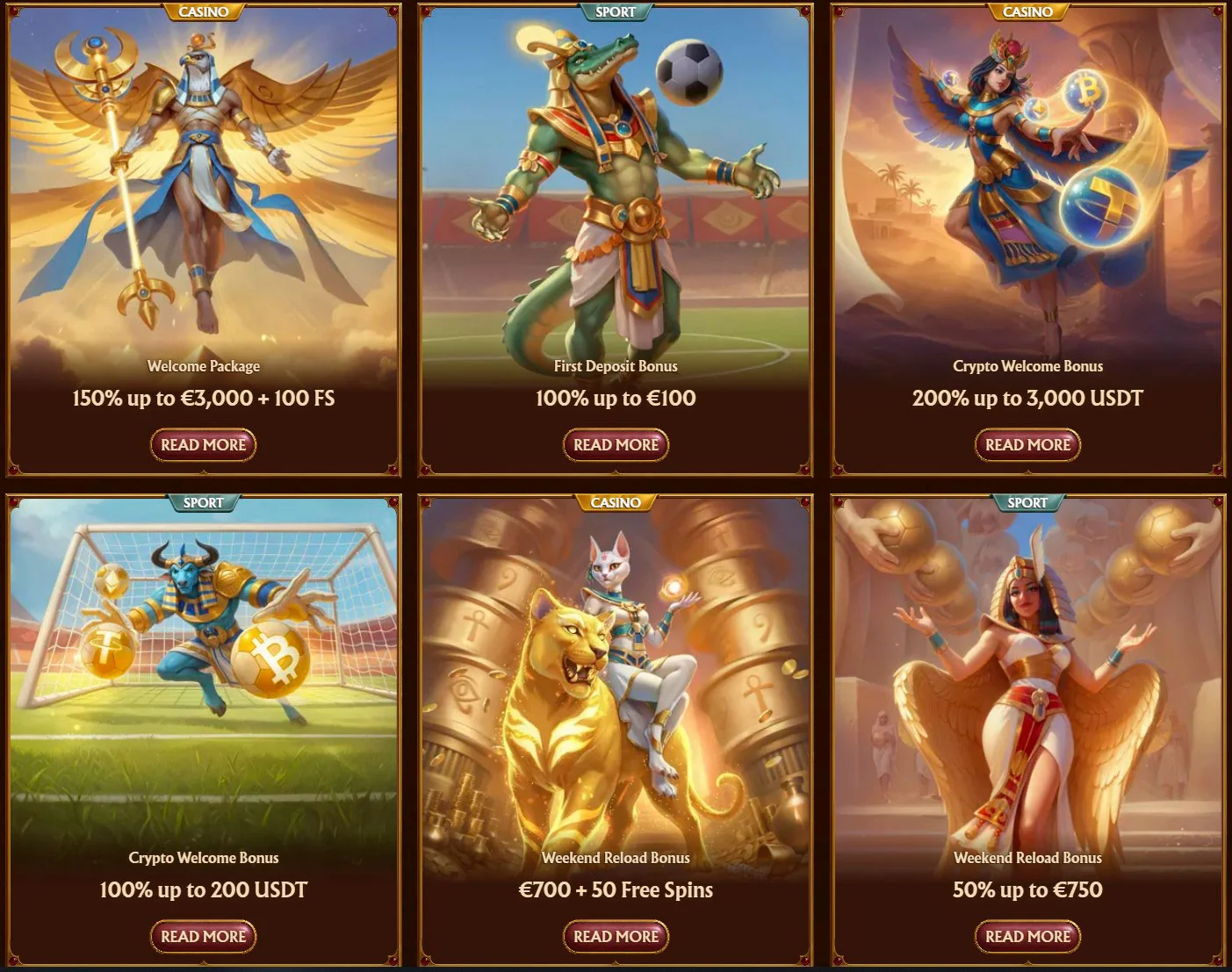 όλα τα μπόνους amunra casino